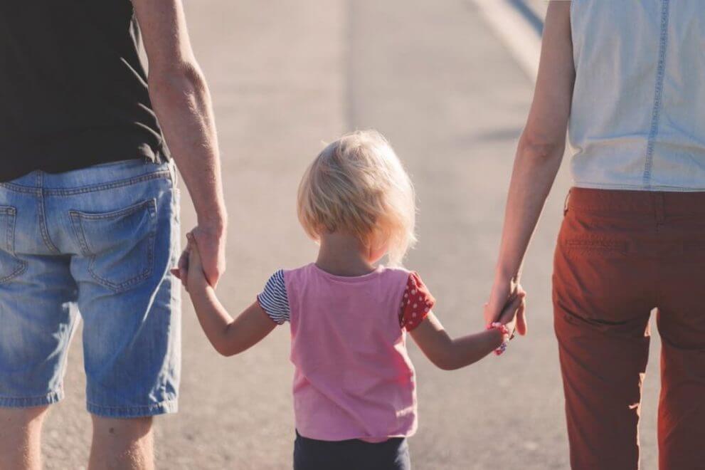 child with parents