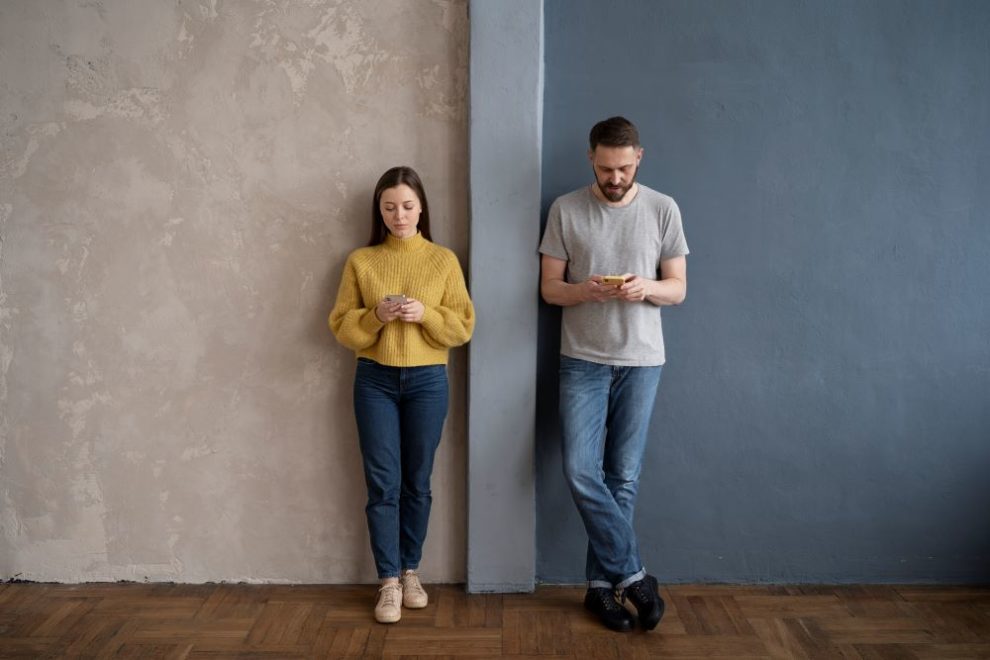 Separated couple living under same roof